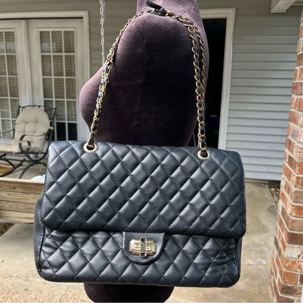 * Badgley Mischka * Quilted Messenger Bag - Picture 4 of 10